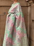 Pretty Green Zari Weaving Satin Festive Wear Saree With Blouse - Zeel Clothing