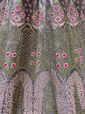 Pretty Lavender Dori Work Velvet Bridesmaid Lehenga Choli - Zeel Clothing