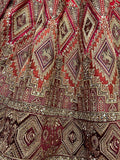 Pretty Red Dori Work Silk Bridal Lehenga Choli With Soft Net Dupatta - Zeel Clothing
