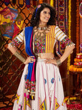 Pretty White Digital Printed Silk Traditional Lehenga Choli And Dupatta - Zeel Clothing