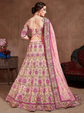 Prominent peach Colored Bridal wear Embroidered Lehenga Choli - Zeel Clothing