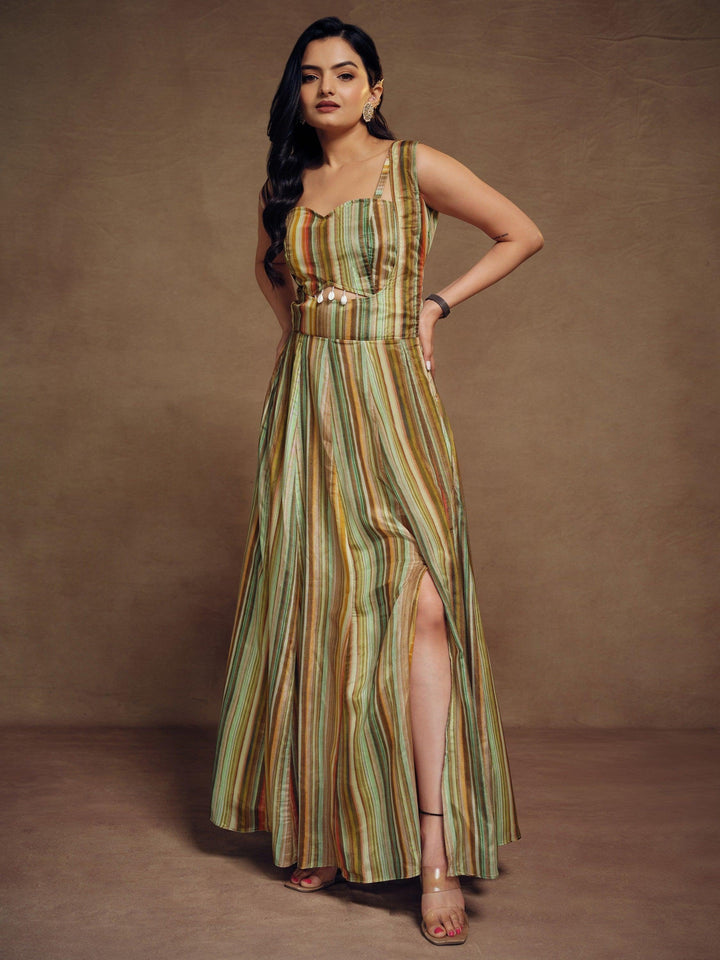 Ravishing Multi-Color Printed Chinon Party Wear Dungaree Top