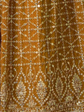 Ravishing Mustard Yellow Sequins Georgette Lehenga Choli With Dupatta - Zeel Clothing