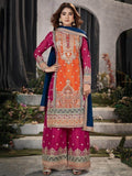 Ravishing Orange & Pink Sequins Chinon Palazzo Suit With Dupatta - Zeel Clothing