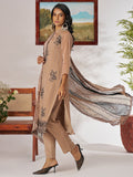 Regal Beige Thread Embroidery Organza Festive Wear Pant Suit With Dupatta