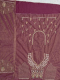 Regal Mauve Thread Embroidery Net Engagement Wear Lehenga Choli