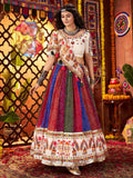 Regal Multi-Color Bandhani Printed Georgette Navratri Special Lehenga Choli - Zeel Clothing