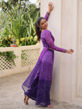 Remarkable Purple Kutchi Gamthi Patch Work Georgette Co-Ord Set - Zeel Clothing