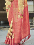 Remarkable Yellow Digital Printed Silk Traditional Saree With Blouse - Zeel Clothing