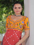 Rich Yellow Gamthi Work Rayon Festive Wear Long Kurti - Zeel Clothing