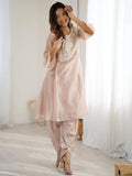 Royal Light Brown Hand Work Organza Party Wear Pant Suit - Zeel Clothing