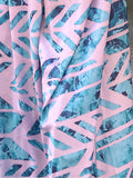 Satisfying Pink And Blue Digital Printed Satin Saree With Blouse - Zeel Clothing
