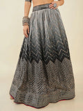 Sparkle Black Sequins Art Silk Cocktail Party Wear Lehenga Choli - Zeel Clothing