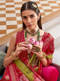 Spectacular Light Green Patola Printed Silk Traditional Saree With Blouse - Zeel Clothing