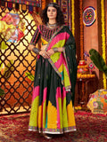 Splendid Black Digital Printed Silk Festive Special Lehenga With Blouse - Zeel Clothing