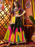 Splendid Black Digital Printed Silk Festive Special Lehenga With Blouse - Zeel Clothing