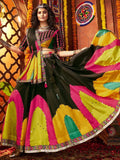 Splendid Black Digital Printed Silk Festive Special Lehenga With Blouse - Zeel Clothing