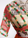 Standard Orange Weaving Silk Pathani Lehenga With Embroidered Choli - Zeel Clothing