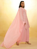 Stunning Baby Pink Sequins Georgette Festival Wear Palazzo Suit - Zeel Clothing