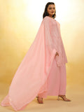 Stunning Baby Pink Sequins Georgette Festival Wear Palazzo Suit - Zeel Clothing