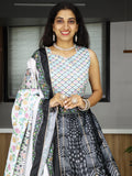 Stunning Black Printed Art Silk Event Wear Lehenga Choli With Dupatta - Zeel Clothing