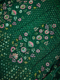 Stunning Green Thread Embroidered Net Mehendi Wear Lehenga Choli With Dupatta - Zeel Clothing