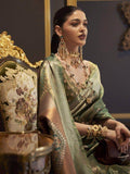 Stunning Green Zari Work Krimica Silk Classic Saree With Blouse - Zeel Clothing