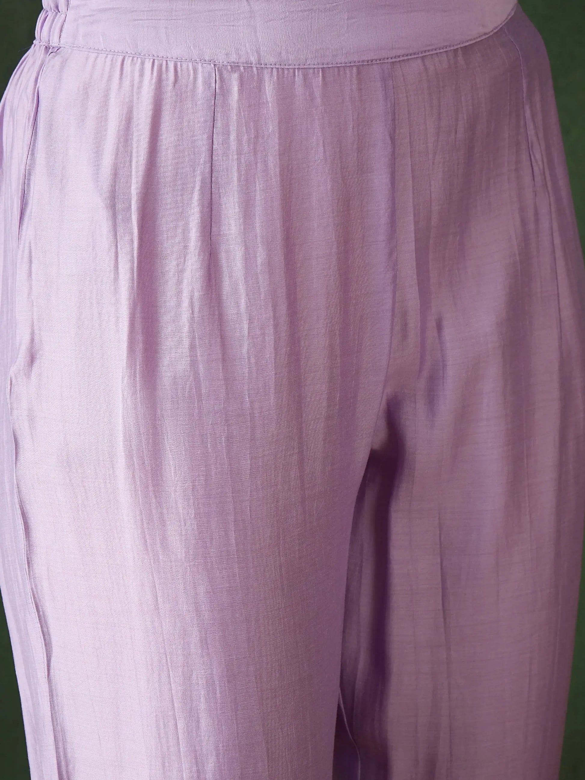 Stunning Lavender Embroidered Organza Pant Suit With Dupatta - Zeel Clothing
