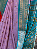 Stunning Lavender Weaving Patola Silk Event Wear Saree With Blouse - Zeel Clothing
