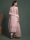 Stunning Light Pink Sequins Butterfly Net Salwar Kameez With Dupatta - Zeel Clothing