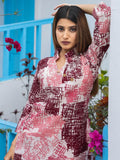 Stunning Multi-Color Digital Printed Cotton Top Palazzo Co-Ord Set - Zeel Clothing