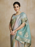 Stunning Multi Color Digital Printed Silk Festival Wear Saree With Blouse - Zeel Clothing