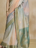 Stunning Multi Color Digital Printed Silk Festival Wear Saree With Blouse - Zeel Clothing
