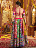 Stunning Multi-Color Foil Work Cotton Navratri Wear Lehenga Choli With Dupatta - Zeel Clothing