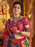 Stunning Multi-Color Foil Work Cotton Navratri Wear Lehenga Choli With Dupatta - Zeel Clothing
