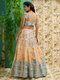 Stunning Off-White Printed Art Silk Wedding Lehenga Choli With Dupatta - Zeel Clothing