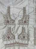 Stunning Off-White Sequins Work Silk Wedding Lehenga Choli With Double Dupatta - Zeel Clothing