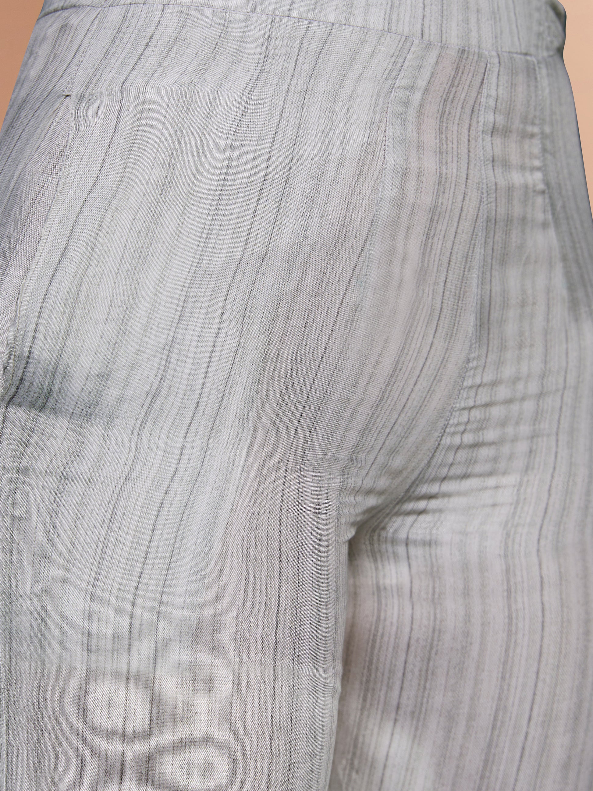 Stunning White Floral Printed Muslin Silk Office Wear Co-Ord Set - Zeel Clothing