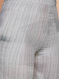 Stunning White Floral Printed Muslin Silk Office Wear Co-Ord Set - Zeel Clothing