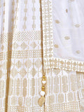 Stunning White Sequins Georgette Traditional Lehenga Choli With Blouse - Zeel Clothing