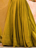 Stunning Yellow Sequins Work Georgette Haldi Wear Lehenga Choli - Zeel Clothing