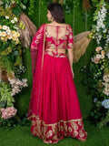 Superb Pink Sequin Embroidered Georgette Engagement Wear Lehenga Choli - Zeel Clothing