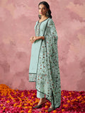 Sweet Sky-Blue Thread Embroidery Georgette Traditional Pant Suit - Zeel Clothing