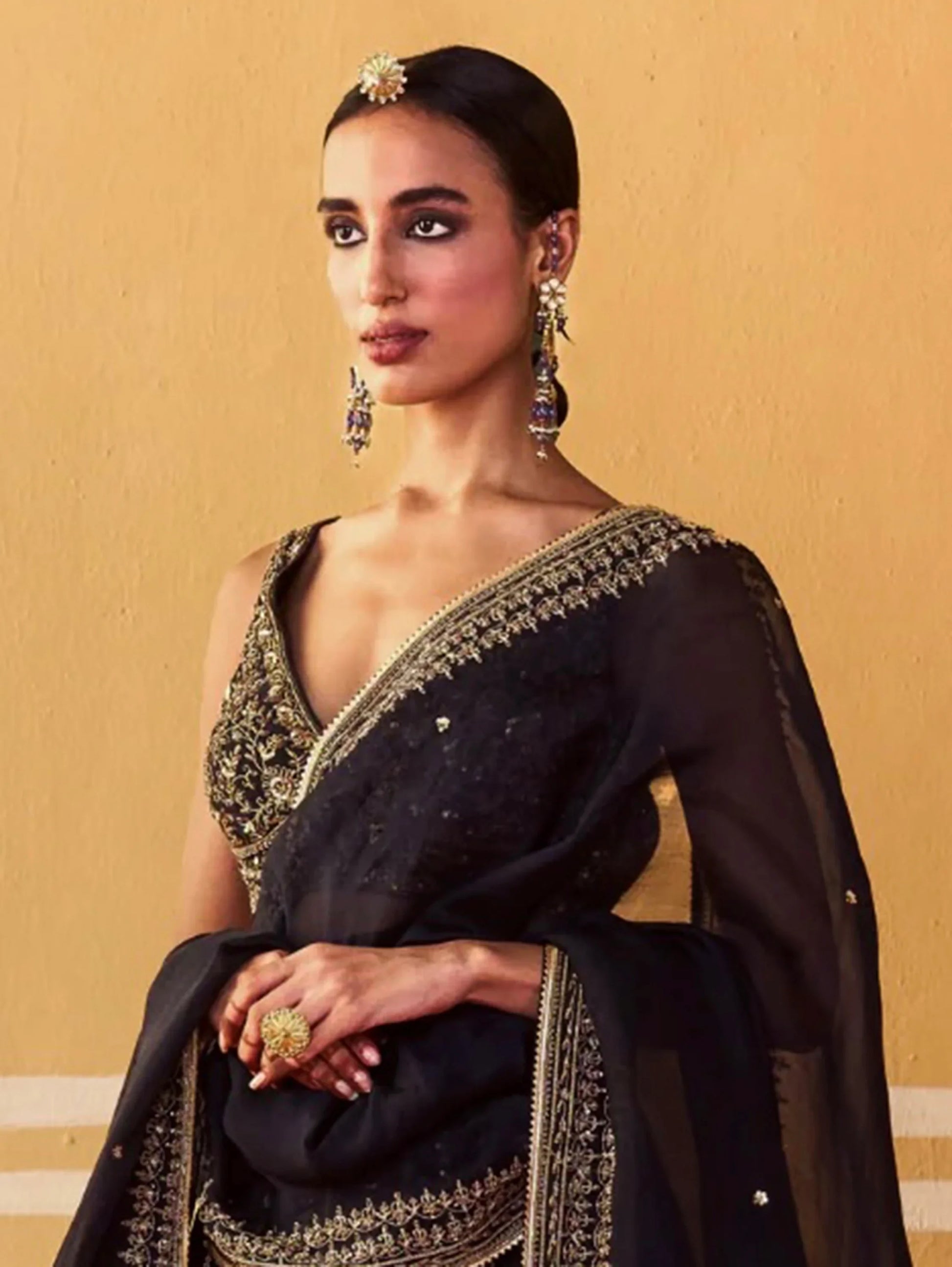 Captivating Black Sequins Work Silk Festival Wear Lehenga Choli With Dupatta