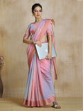 Tantalizing Pink Digital Printed Silk Event Wear Saree With Blouse - Zeel Clothing