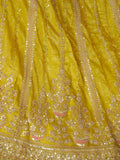 Tantalizing Yellow Sequins Silk Festival Wear Lehenga Choli With Dupatta - Zeel Clothing