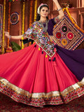 Timeless Multi-Color Thread Embroidery Cotton Traditional Lehenga Choli - Zeel Clothing