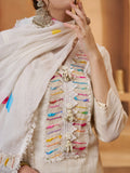 Timeless Off-White Joot Work Cotton Traditional Pant Suit With Dupatta - Zeel Clothing