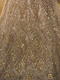 Tremendous Golden Dori Embroidered Net Cocktail Wear Lehenga Choli With Dupatta