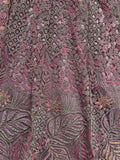 Unique Mauve Dori Embroidery Net Engagement Wear Lehenga Choli - Zeel Clothing